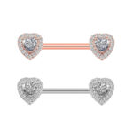 Fashion piercing jewelry breast nail